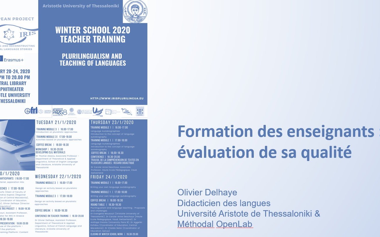 Former les enseignants : comment évaluer la qualité d'une formation ?